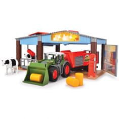 DICKIE Farm Station Traktor Mezőgazdasági termelő Tehén