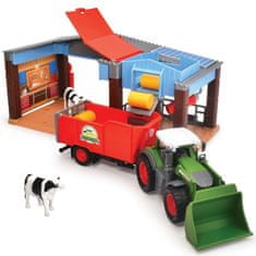 DICKIE Farm Station Traktor Mezőgazdasági termelő Tehén