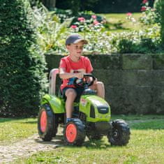 Falk pedálos traktor Claas Large pótkocsival 3 éves kortól