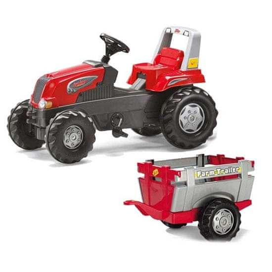 Rolly Toys pedálos traktorkocsi Junior 3-8 éves korig 50 kg-ig