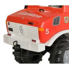 Rolly Toys Unimog Mercedes Benz pedálos autó Tűzoltóság + Kakas