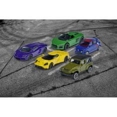 Majorette City Garage + 5 autó Lamborghini Audi Ford Renault Renault Jeep