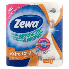 Zewa Wisch&Weg extra long háztartási papírtörlő, 2 rétegű 2db (42830) (Z42830)