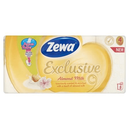 Zewa Exclusive toalettpapír 8 tekercses almond milk (29434) (Z29434)
