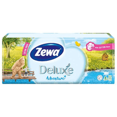 Zewa Deluxe papír zsebkendő, 3 rétegű 10x10db illatmentes (53520-00) (Z53520-00)