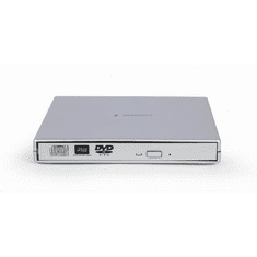 Gembird külső DVD író ezüst (DVD-USB-02-SV) (DVD-USB-02-SV)