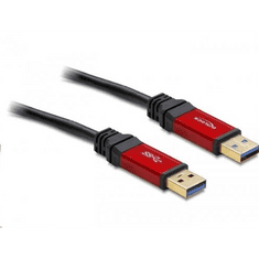 DELOCK 82744 USB 3.0-A apa / apa prémium összekötő kábel, 1 m (82744)