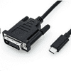 Roline USB C 3.1 - DVI M/M adapter 1m kábellel (11.04.5830-10)