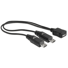 DELOCK 65440 USB micro B anya > 2 x USB micro-B apa kábel 20,5cm (65440)