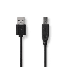 Nedis USB 2.0 A - USB 2.0 B átalakító kábel 3 m fekete (CCGT60100BK30) (CCGT60100BK30)