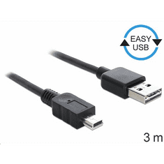 DELOCK 83364 USB 2.0 -A apa > USB 2.0 mini apa kábel 3 m (83364)