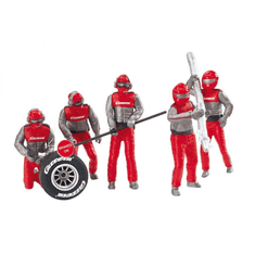 CARRERA 21131 figurák - szerelők piros-ezüst ruhában (GCB1037) (GCB1037)