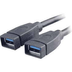 Akasa USB 3.0 adapter kábel, 19 pólusú, 2 x USB A aljzat, 15 cm, AK-CBUB09-15BK (AK-CBUB09-15BK)