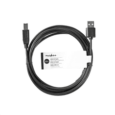 Nedis USB 2.0 A - USB 2.0 B átalakító kábel 3 m fekete (CCGT60100BK30) (CCGT60100BK30)