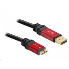 DELOCK 82762 USB 3.0-A male > USB 3.0 micro-B male prémium kábel 3m (82762)