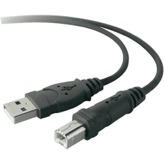Belkin USB A --> USB B kábel 3m (F3U133R3M) (F3U133R3M)