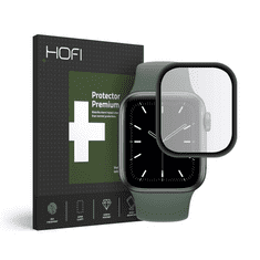 TokShop Apple Watch 4-5 (38 mm), Kijelzővédő fólia, ütésálló fólia (az íves részre nem hajlik rá!), Tempered Glass (üveg), Hybrid Glass, fekete (93240)