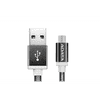 USB 2.0-Micro USB 1 m adat/töltő kábel fekete (AMUCAL-100CMK-CBK) (AMUCAL-100CMK-CBK)