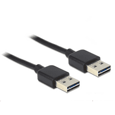 DELOCK 85191 EASY-USB 2.0 A > EASY-USB 2.0 A kábel, 0,5 m, fekete (85191)