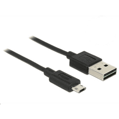 83844 EASY USB 2.0 Type-A (male) - Micro Type-B (male) kábel 1m fekete (83844)