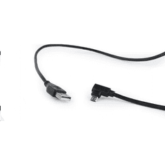 Gembird Cablexpert Double-sided Micro-USB -> USB 2.0 AM kábel 1.8 m, hajlított, fekete (CC-USB2-AMmDM90-6) (CC-USB2-AMmDM90-6)