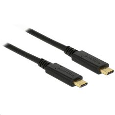 DELOCK 85531 USB 3.1 Gen 2 (10 Gbps) Type-C összekötő kábel, 1m, 5A, E-Marker (85531)