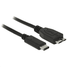 DELOCK 83676 SuperSpeed USB kábel (USB 3.1, Gen 2) USB Type-C dugó > USB Micro-B típusú dugó 0,5 m fekete (83676)