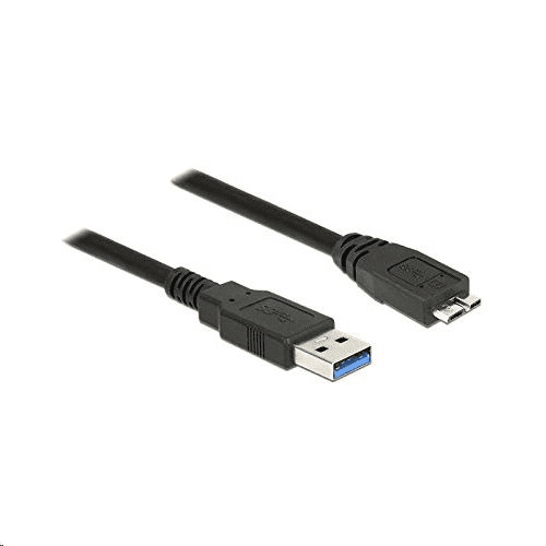 DELOCK 85075 USB 3.0 Type-A > USB 3.0 Type Micro-B kábel, 3m, fekete (85075)