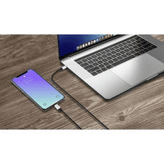 USB kábel [1x USB 3.0 dugó, C típus - 1x Apple Dock dugó Lightning] 1.00 m Fekete (RF-4353446)