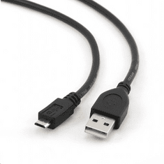 Gembird Cablexpert USB 2.0 --> micro-USB 10cm, fekete (CCP-MUSB2-AMBM-0.1M) (CCP-MUSB2-AMBM-0.1M)