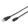 USB A --> micro USB B összekötő kábel 3m (AK-300110-030-S) (AK-300110-030-S)
