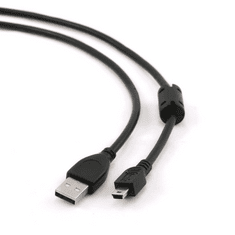 Gembird Gembird Cablexpert USB 2.0 --> mini-USB B-type male ferrite 1.8m kábel (CCF-USB2-AM5P-6)