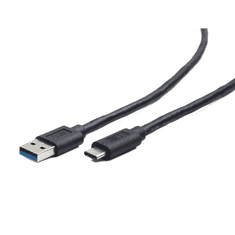 Gembird Cablexpert USB 3.0 AM --> Type-C (AM/CM) kábel 1m fekete (CCP-USB3-AMCM-1M) (CCP-USB3-AMCM-1M)