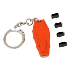 Lindy USB C / Thunderbolt 3 biztonsági dugó és kulcs (kulcs+4db dugó) (40459) (Lin40459)