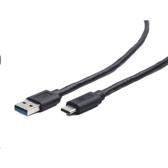 Gembird Cablexpert USB 3.0 AM --> Type-C (AM/CM) kábel 50cm fekete (CCP-USB3-AMCM-0.5M) (CCP-USB3-AMCM-0.5M)