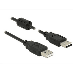 DELOCK 84888 USB 2.0 A > USB 2.0 A összekötő kábel, 0,5 m, fekete (84888)