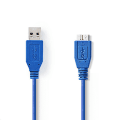 Nedis USB 3.0 Type-A - Micro USB összekötőkábel 5m kék (CCGP61500BU50) (CCGP61500BU50)