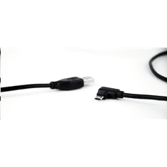 Gembird Cablexpert Double-sided Micro-USB -> USB 2.0 AM kábel 1.8 m, hajlított, fekete (CC-USB2-AMmDM90-6) (CC-USB2-AMmDM90-6)