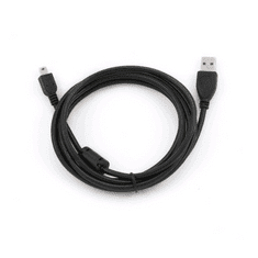 Gembird Gembird Cablexpert USB 2.0 --> mini-USB B-type male ferrite 1.8m kábel (CCF-USB2-AM5P-6)