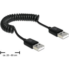DELOCK 83239 USB 2.0-A apa / apa tekercselt kábel (83239)