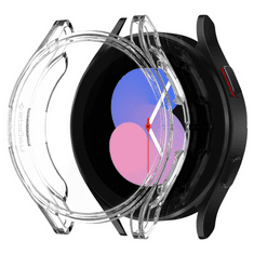 Spigen Samsung Galaxy Watch 4 / 5 (40mm) SM-R860 / R905F, Szilikon védőkeret, ütésálló, szíj nélkül, Ultra Hybrid, átlátszó (123746)