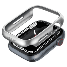 Spigen Apple Watch 7 (45mm), Műanyag védőkeret, szíj nélkül, Thin Fit, szürke (114270)