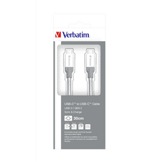 Verbatim USB-C összekötő kábel, 30cm (48867) (48867)