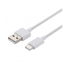 Xiaomi USB töltő- és adatkábel, USB Type-C, 100 cm, Xiaomi, fehér, gyári (RS81942)