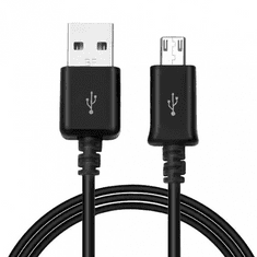 SAMSUNG Adatkábel, Micro USB, 150 cm, Samsung, fekete, gyári (RS46395)