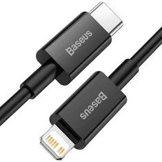 BASEUS Superior USB-C - Lightning töltőkábel 2 m fekete (CATLYS-C01) (CATLYS-C01)