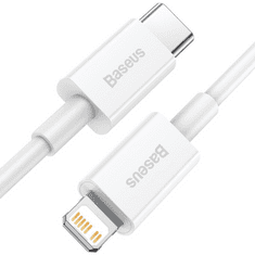 BASEUS Superior USB-C - Lightning töltőkábel 20 W 0,25 m fehér (CATLYS-02 ) (CATLYS-02)