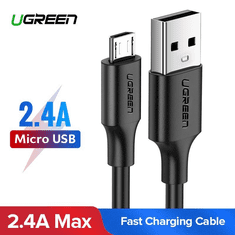 Ugreen USB-A - micro USB kábel 2m fehér (60143) (UG60143)