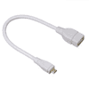 USB A aljzat / Micro USB OTG adapter kábel 0,15 m fehér (54518) (54518)