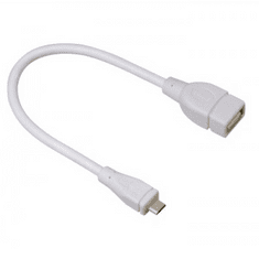 Hama USB A aljzat / Micro USB OTG adapter kábel 0,15 m fehér (54518) (54518)